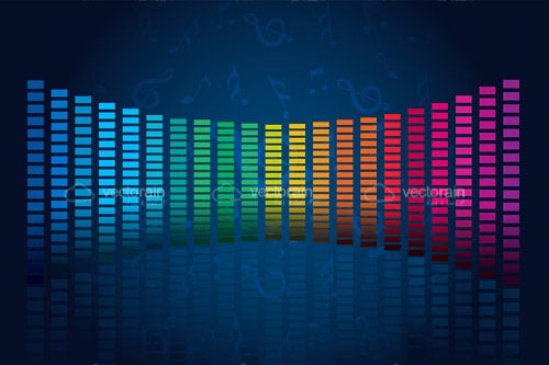 Colourful Sound Level Graphic